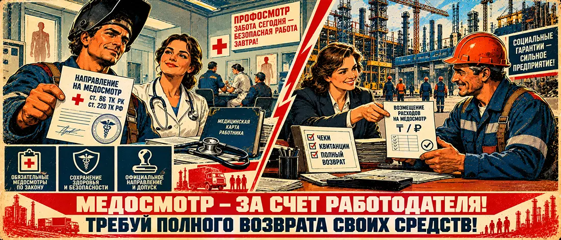 Медкнижка и медосмотр при смене объекта: кто платит за «корочки» и как возвращать деньги по закону 🩺💳